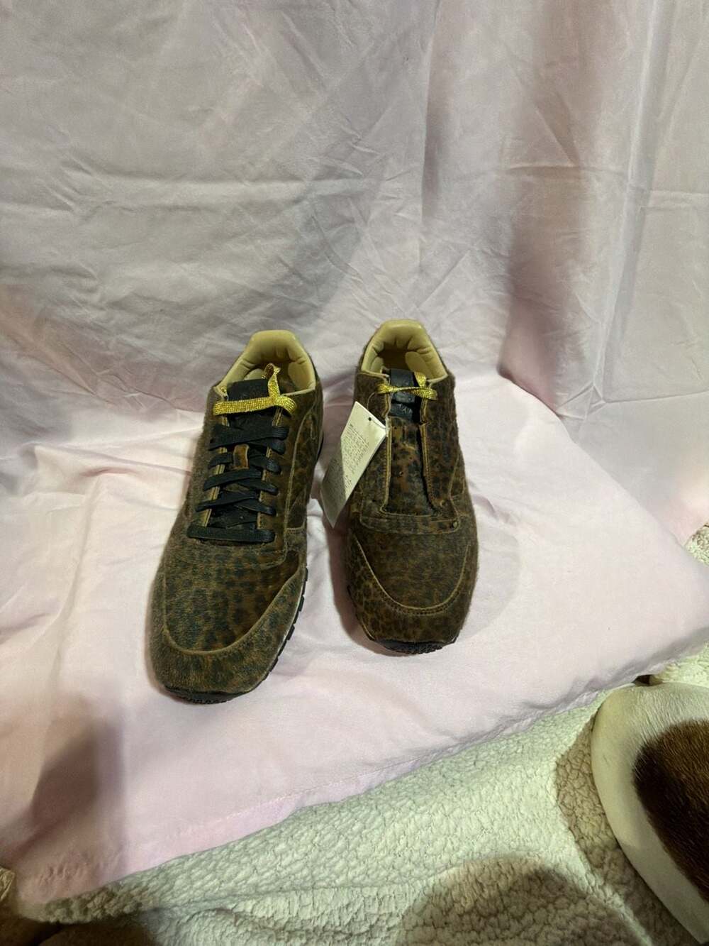 Head Porter Plus x Reebok Classic Leather Vintage Size 10.5 Leopard Hair